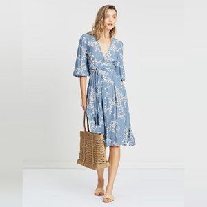 Faithfull the Brand Chloe Dress M Anthropogie midi